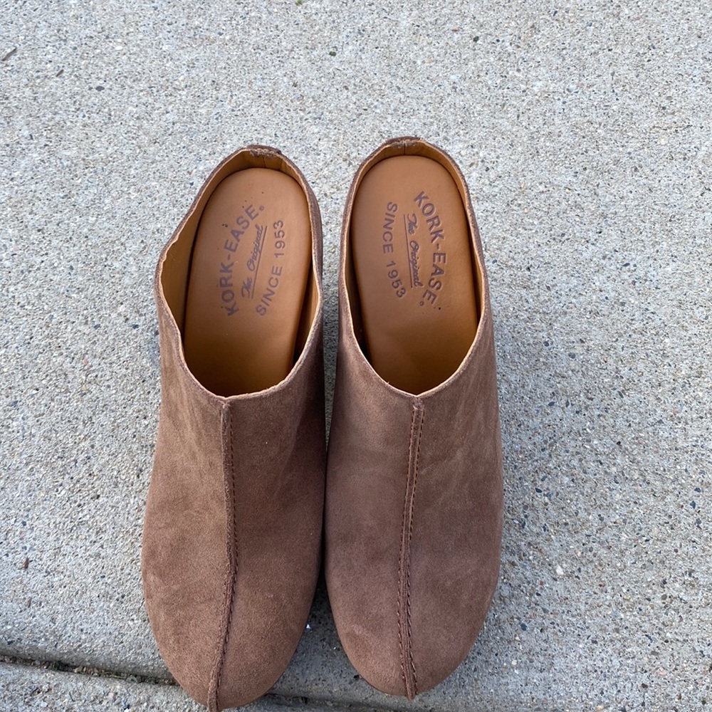 Brown soft Heels kork-ease